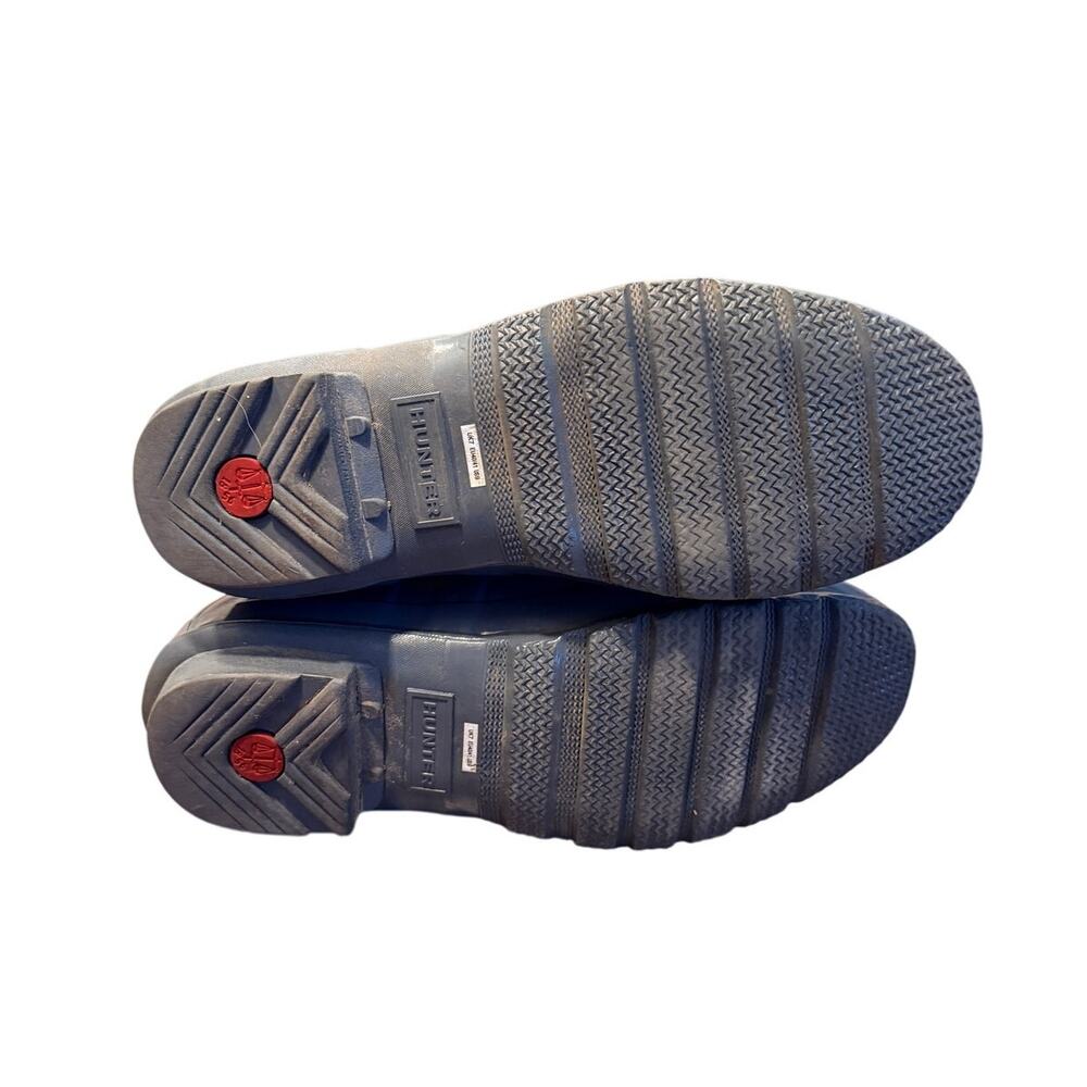 Hunter Women's 9 Original Tall Gloss Rain Boots $190 Waterproof Pull On Gray - Picture 8 of 8